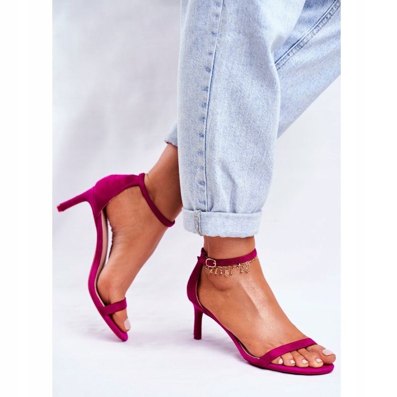 PS1 Ženske sandale na klasičnoj peti Fuchsia Mintore ružičasta 2