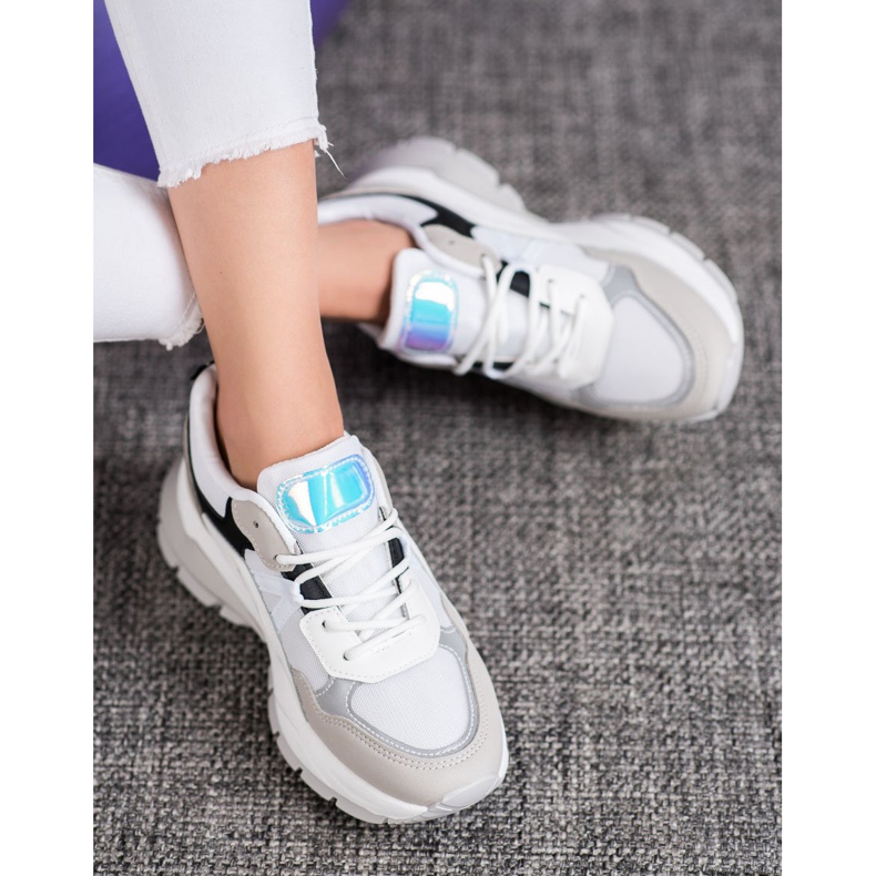 Weide Sportske tenisice bijela crna siva 1