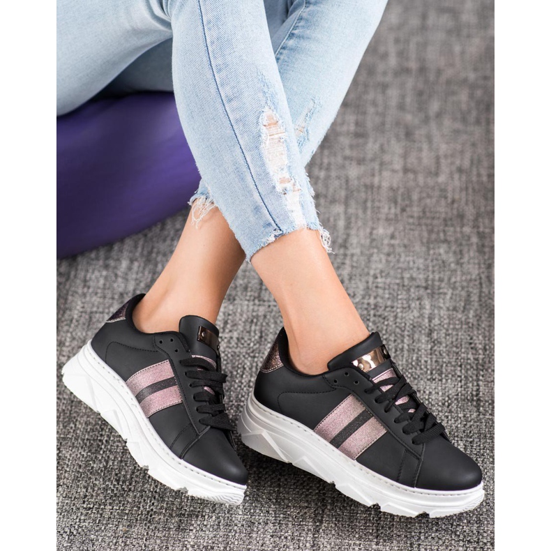 Weide Tenisice na platformi crno raznobojna 2