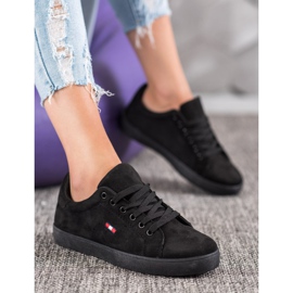 SHELOVET Sportske cipele od antilopa crno 1