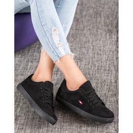 SHELOVET Sportske cipele od antilopa crna 2