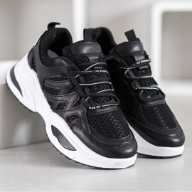 SHELOVET Udobne crne tenisice crna 2