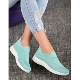 SHELOVET Tekstilne klizne cipele višebojan zelena 2