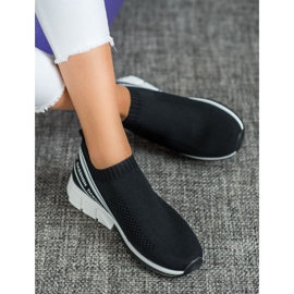 SHELOVET Tekstilne sportske cipele bijela crno 1