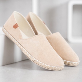 SHELOVET Slip-on bež espadrile 2