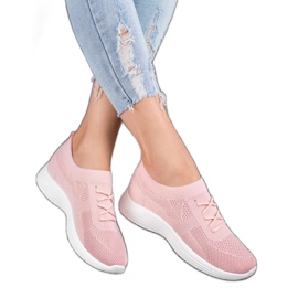 SHELOVET Ružičaste ažurne cipele ružičasta 1