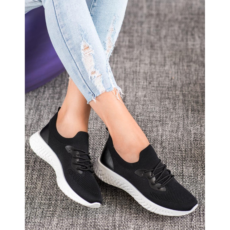 SHELOVET Ležerne sportske cipele crno 2