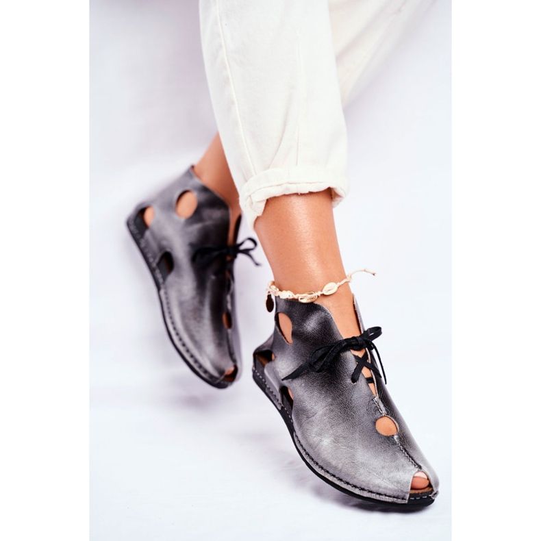 Ženske hlače Maciejka Popiel 03426-03 siva 2