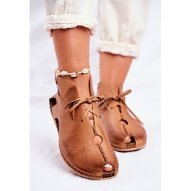 Ženske hlače Maciejka Rude 03426-19 smeđa 2