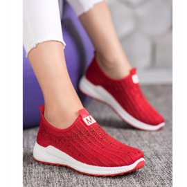 SHELOVET Crvene cipele s kristalima crvena 1