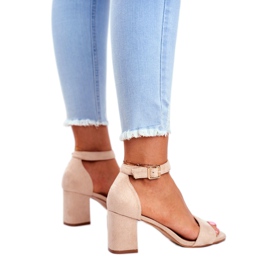 Vinceza Ženske sandale Suede Bež Sve više i više! 2