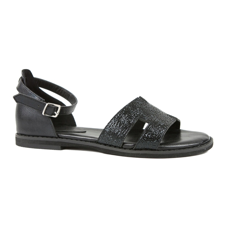 M.Daszyński Crne sandale s petom Daszyński MR1848-17 crna 5