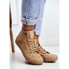 Ženske tenisice Big Star High Warm Camel GG274072 smeđa 1
