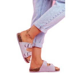 EVE Ženske papuče na plutu s kopčama Grey Si Senor siva 3