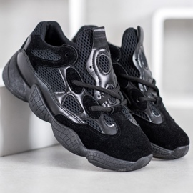 SHELOVET Crne tenisice crna 2