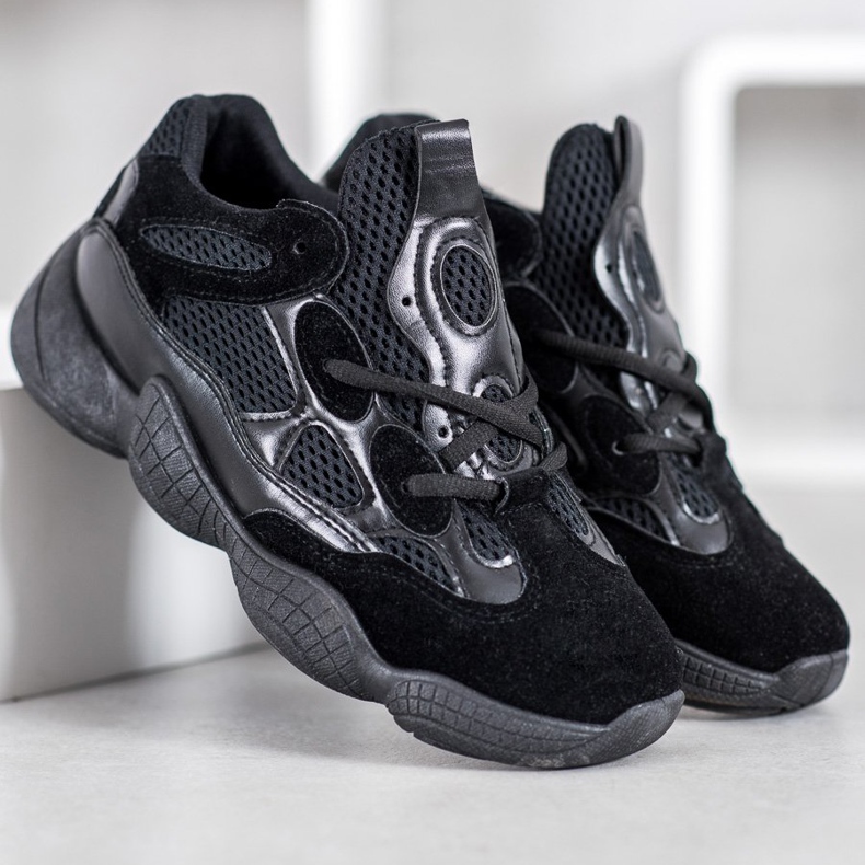 SHELOVET Crne tenisice crno 2