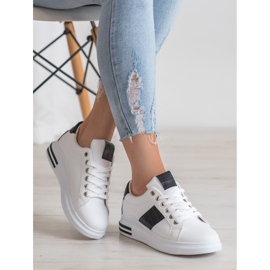 RTX WALK Tenisice s crnim umetcima bijela crno 1