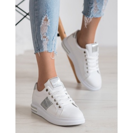 RTX WALK Tenisice sa srebrnim umetcima bijela siva 1