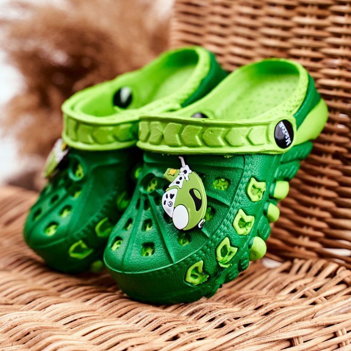 Dječja zelena pjena Crocs Green Plane Donald 1