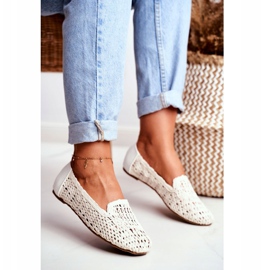 Ženske balerinke Lu Boo pletene bijele 4Ever bijela 1