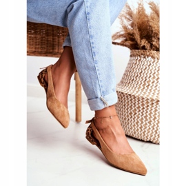 Lu Boo balerina In Spitz Suede Camel Better smeđa 2