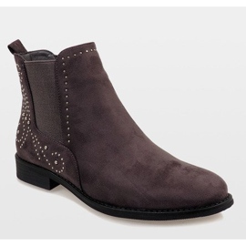 Sive izolirane čizme od antilopa 6333-2 siva 1