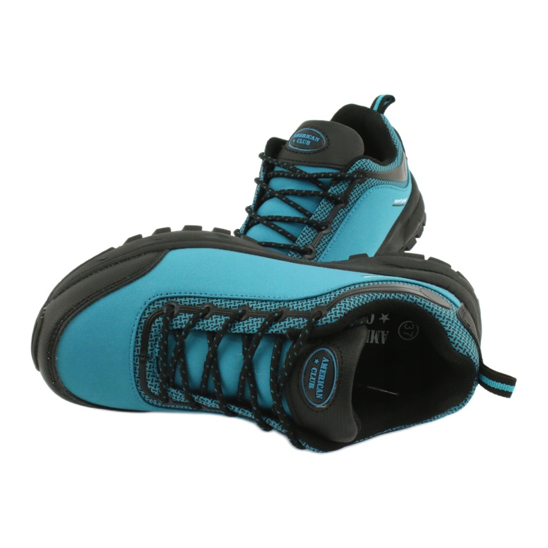 American Club HL05 vodootporne softshell sportske cipele crno plava 4