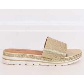 Zlatne ženske zlatne papuče 222-32II zlatne zlatni 1