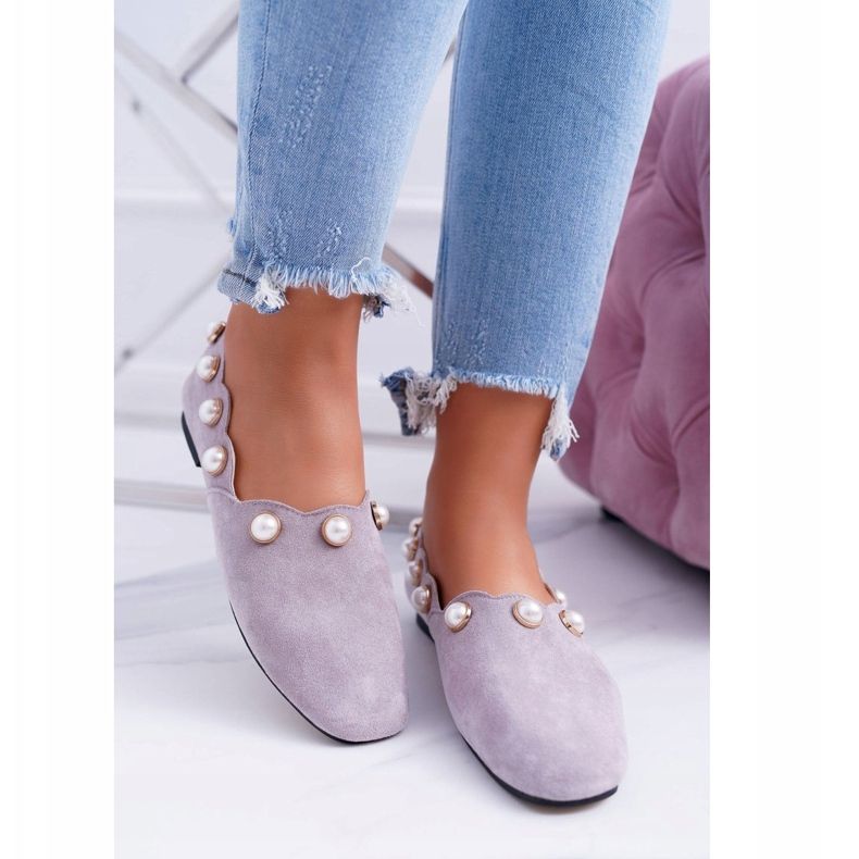 Ženske sive balerinke Lu Boo Milis siva 1