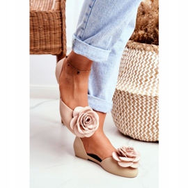 LU BOO Gumene balerinke Meliski Cvijeće Bež Esther 1