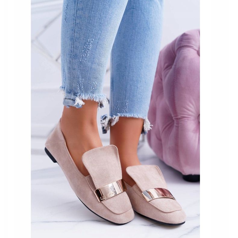 Ženske natikače s tanjurom Golden Lords Bež Lu Boo Harlem 1