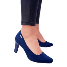 Ženske pumpe Sergio Leone Navy Blue Suede Orsola tamnoplava 1