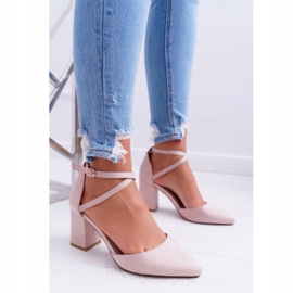 SEA Ženske pumpe na petu u Spitz Bež Cosmu 2