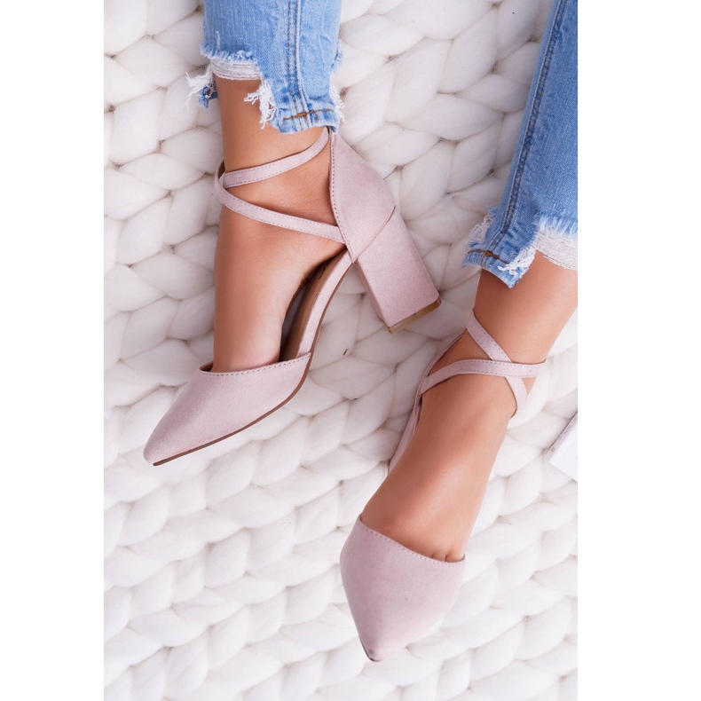 SEA Ženske pumpe na petu u Spitz Bež Cosmu 1