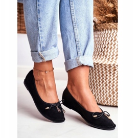 Ženske balerinke Lu Boo Suede Black Layla crno 1