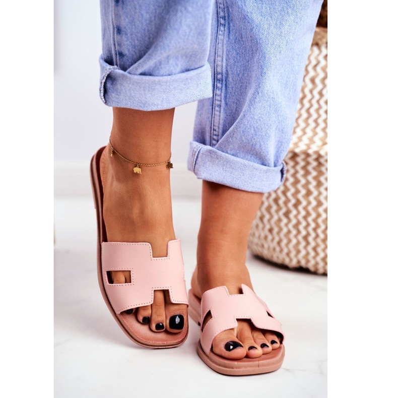 BUGO Ženske papuče Pink Geometric Classic Theodora ružičasta 1