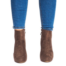 Čizme na visoku petu 88-48 kaki zelena 1