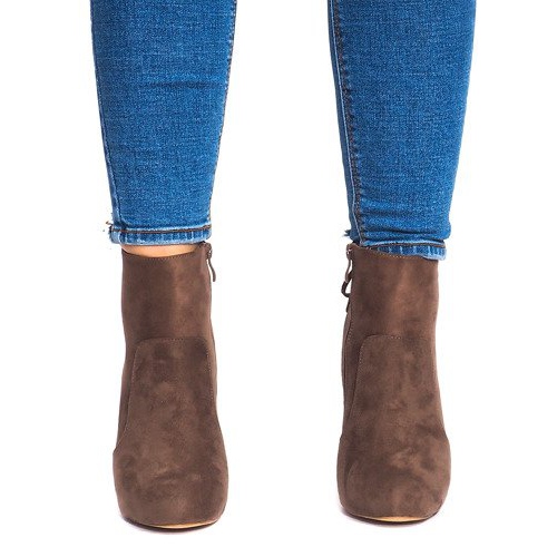 Čizme na visoku petu 88-48 kaki zelena 1