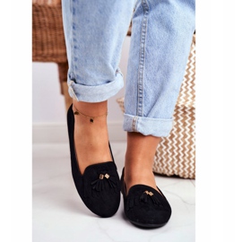 BUGO Ženske natikače Black Lords Fringees Therese crna 2