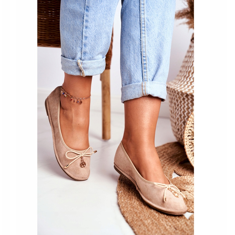 Ženske balerinke Lu Boo Suede Bež Layla 2