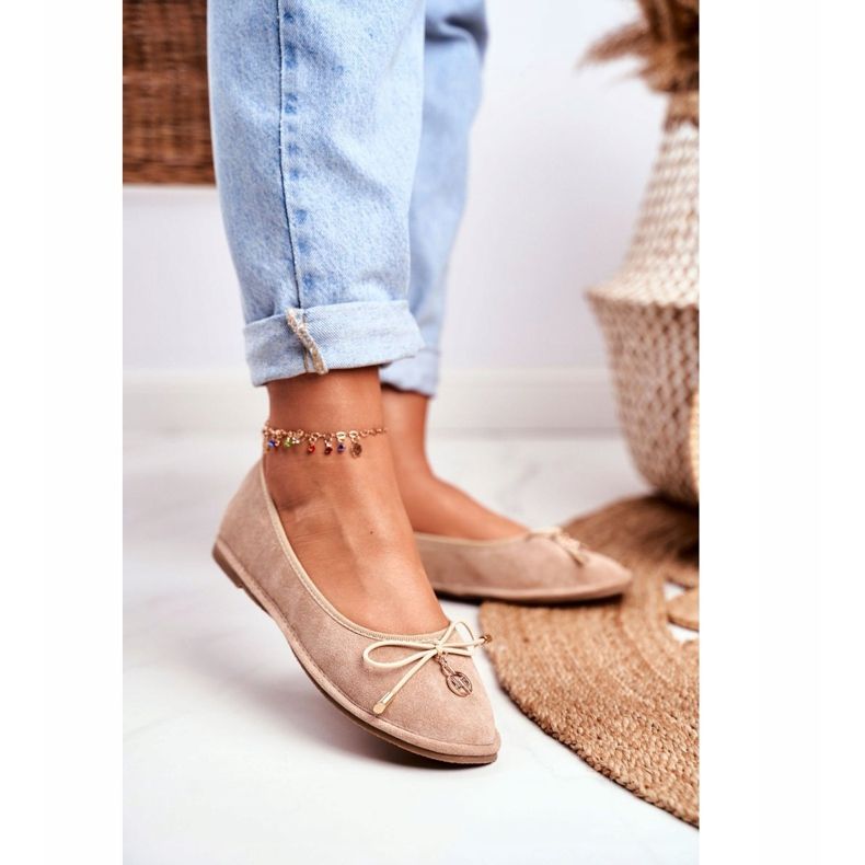 Ženske balerinke Lu Boo Suede Bež Layla 1