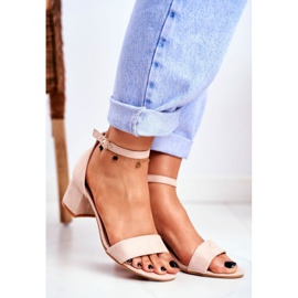 BUGO Ženske sandale Suede Bež Oh Baby! 1