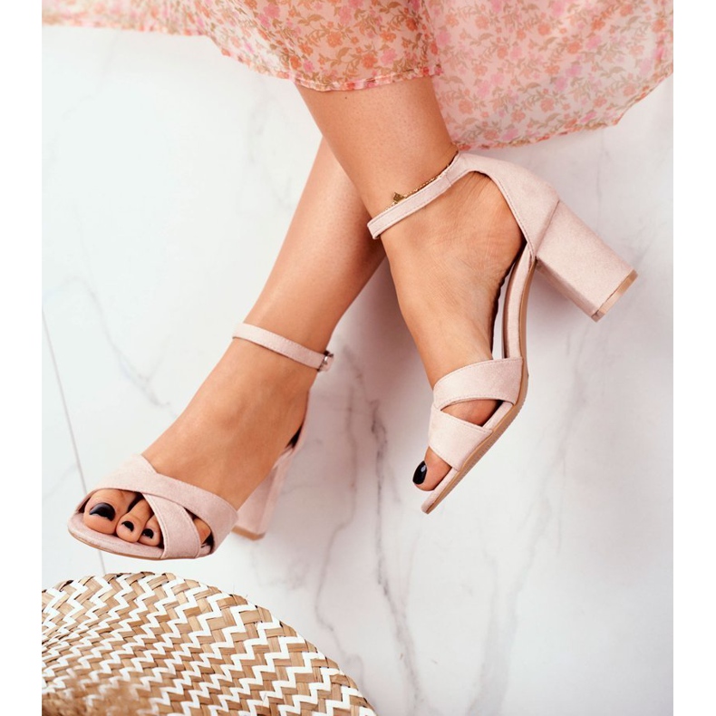 BUGO Ženske sandale Suede Beige Lady Million bež 1