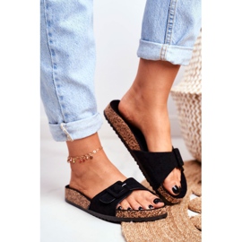 BUGO Ženske papuče, prilagodba kopče, crna Rosaline crno 1