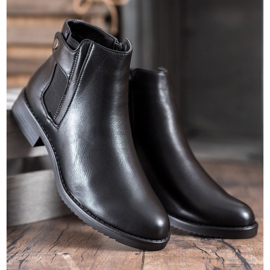 J. Star Udobne ravne čizme crna 1