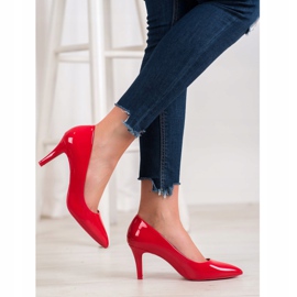 Gogo Pumpe s eko kožom crvena 1