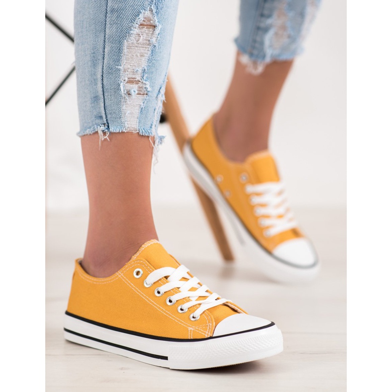 SHELOVET Žute tenisice žuta boja 2