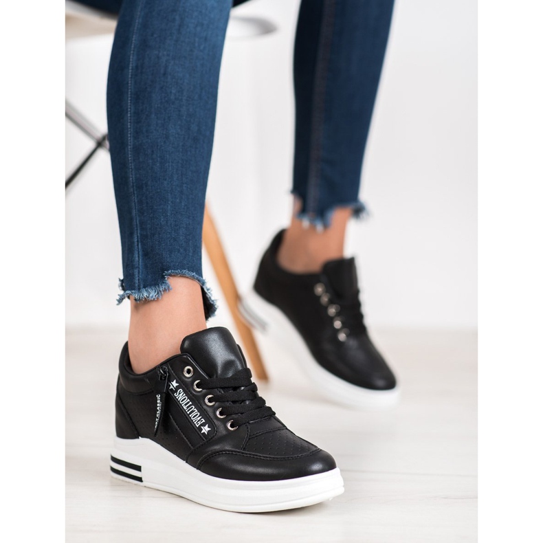 SHELOVET Crne evolucijske tenisice crna 2