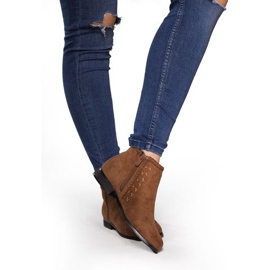 Suede Booties Chelsea čizme 100-602 Camel smeđa 1