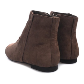Suede Booties Chelsea čizme 7-121 Khaki kaki 1